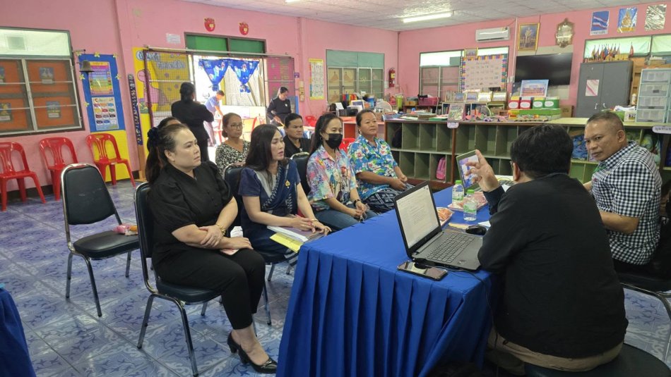 กองการศึกษาเทศบาลตำบลงิ้วด่อน พร้อมด้วยคณะครูและบุคลากร ศูนย์พัฒนาเด็กเล็กบ้านงิ้วด่อน ยินดีต้อนรับคณะกรรมการตรวจประเมินคุณภาพภายในสถานศึกษา (SAR) ประจำปีการศึกษา 2569